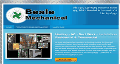 Desktop Screenshot of bealemechanical.com